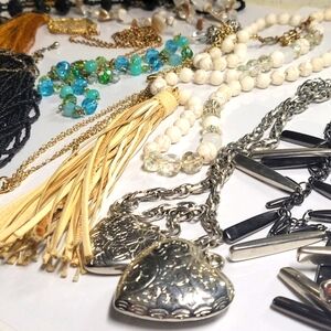 NV749 Wearable Vintage Necklaces Grab Bag or Craft Lot